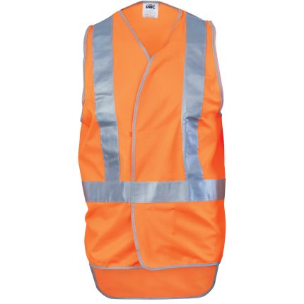 DNC Day/Night Cross Back Safety Vests with Tail