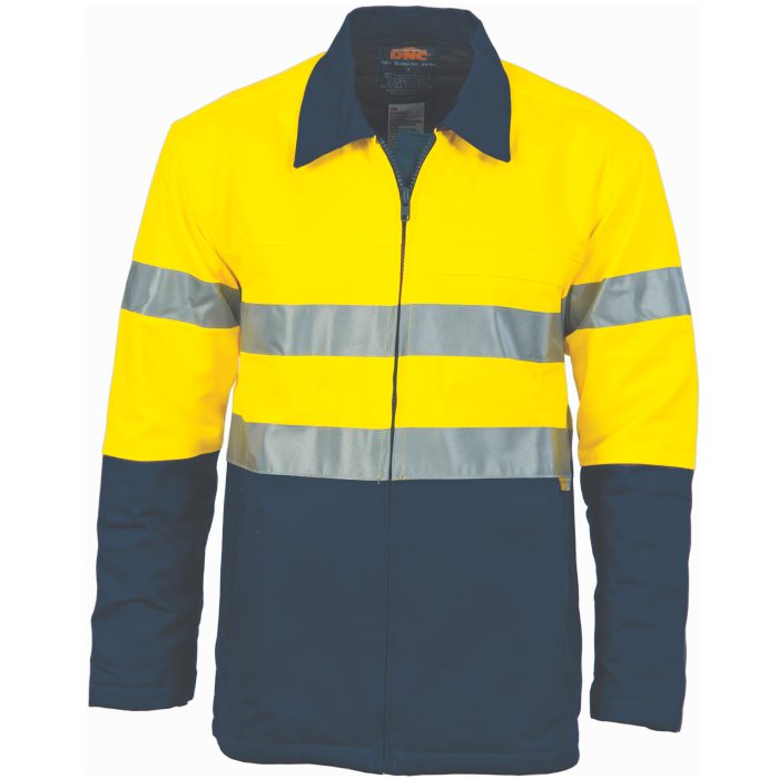 DNC HiVis Two Tone Drill Jacket with 3M R/ Tape