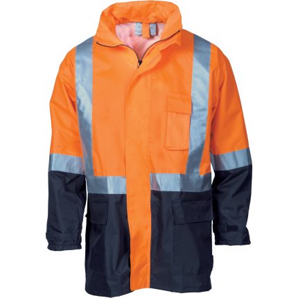 DNC HiVis Two Tone Light weight Rain Jacket with CSR R/Tape
