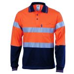 DNC HiVis Cool-Breeze Cotton Jersey Polo With CSR R/Tape