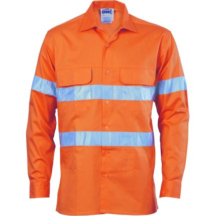 DNC HiVis 3 Way Cool-Breeze Cotton Shirt with 3MR/Tape