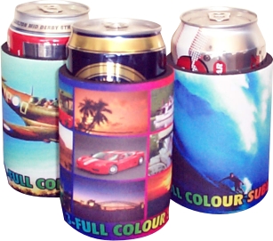 Stubby Holder with Base & Taped Seam - Full Colour