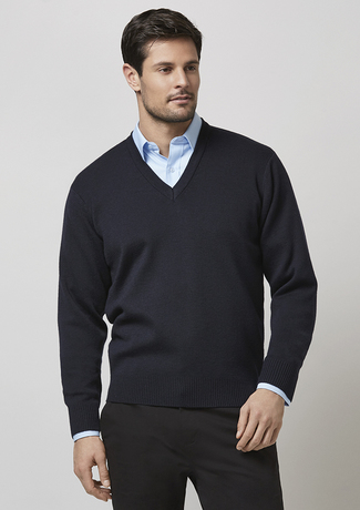 Biz Collection Mens Woolmix Knit Pullover